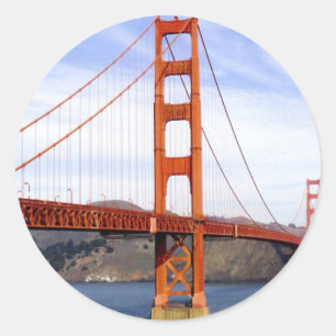 Golden Gate Bridge Classic Round Sticker