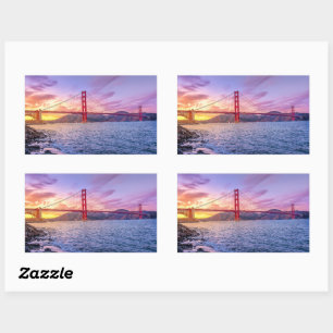 Golden Gate Bridge, famous landmark, Sticker