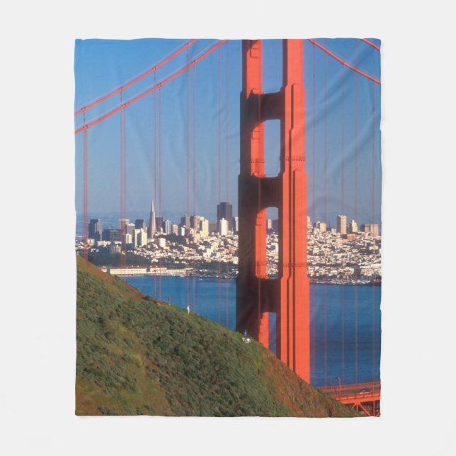 Golden Gate Bridge Fleece Blanket (Front)