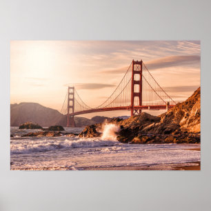 Golden Gate Bridge from Baker Beach Poster