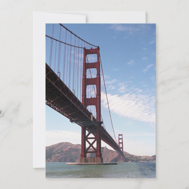 Golden Gate Bridge From Fort Point Post card (Front)