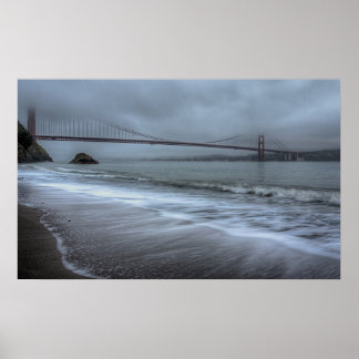 Golden Gate Bridge from Kirby Cove Beach Poster
