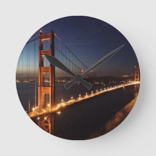 Golden Gate Bridge from Marin headlands Round Clock