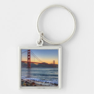 Golden Gate Bridge from San Francisco bay trail. Keychain