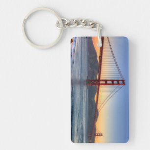 Golden Gate Bridge from San Francisco bay trail. Keychain