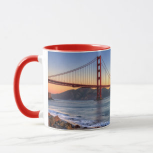 Golden Gate Bridge from San Francisco bay trail. Mug