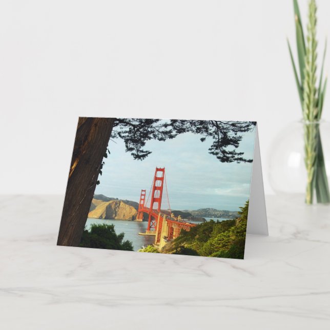 Golden Gate Bridge from the Bluff Card (Front)