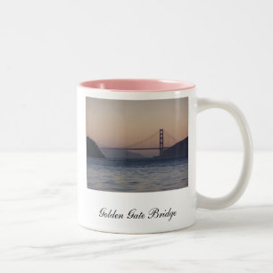 Golden Gate Bridge, Golden Gate Bridge, San Fra... Two-Tone Coffee Mug