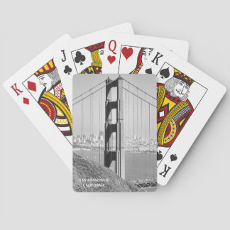 Golden Gate Bridge in Black and White Playing Cards