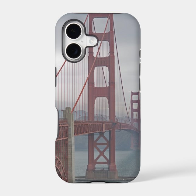 Golden gate bridge in mist. (Back)