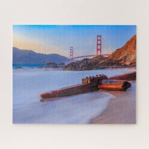 Golden Gate Bridge in San Francisco, Baker Beach Jigsaw Puzzle