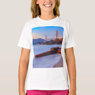 Golden Gate Bridge in San Francisco, Baker Beach T-Shirt