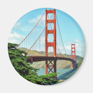 Golden Gate Bridge In San Francisco Magnet