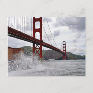 Golden Gate Bridge In San Francisco Seen From Fort Postcard