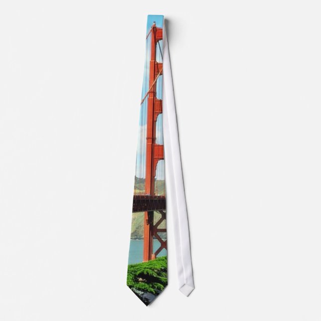 Golden Gate Bridge In San Francisco Tie (Front)