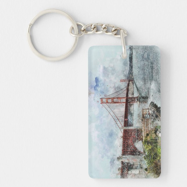 Golden Gate Bridge Keychain (Front)