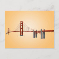 Golden Gate Bridge : Modèle 3D : Carte postale