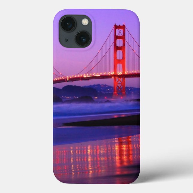 Golden Gate Bridge on Baker Beach at Sundown Case-Mate iPhone Case (Back)