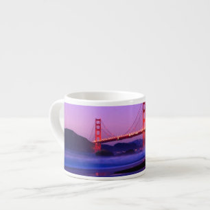 Golden Gate Bridge on Baker Beach at Sundown Espresso Cup