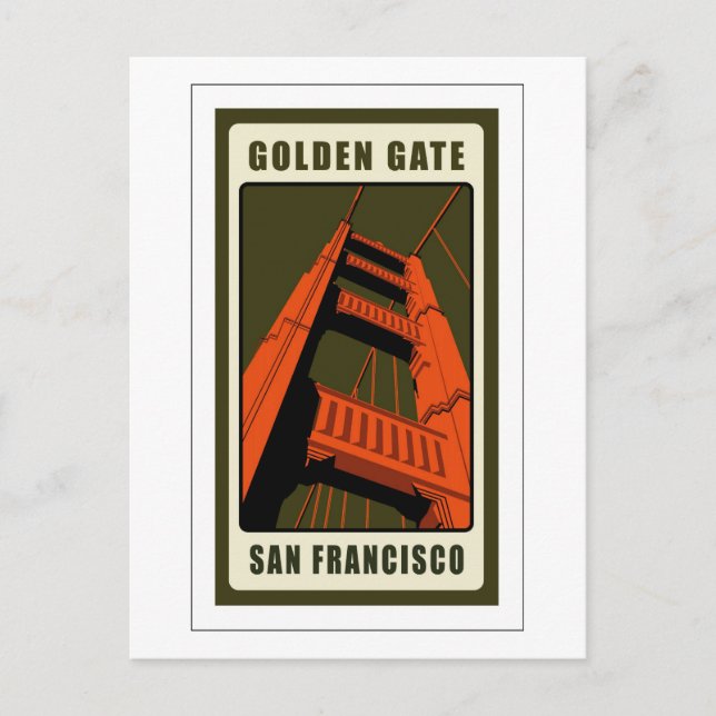 Golden Gate Bridge Postcard (Front)