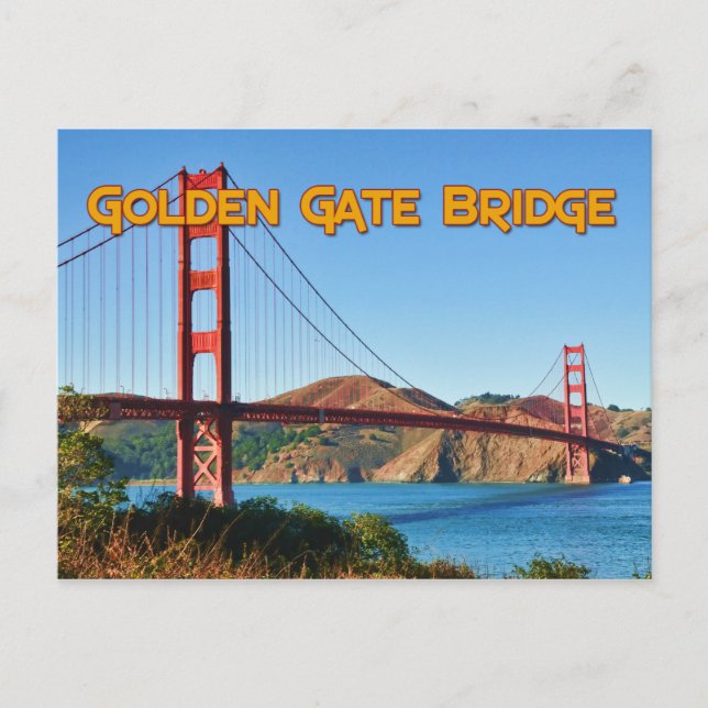 Golden Gate Bridge Postcard (Front)
