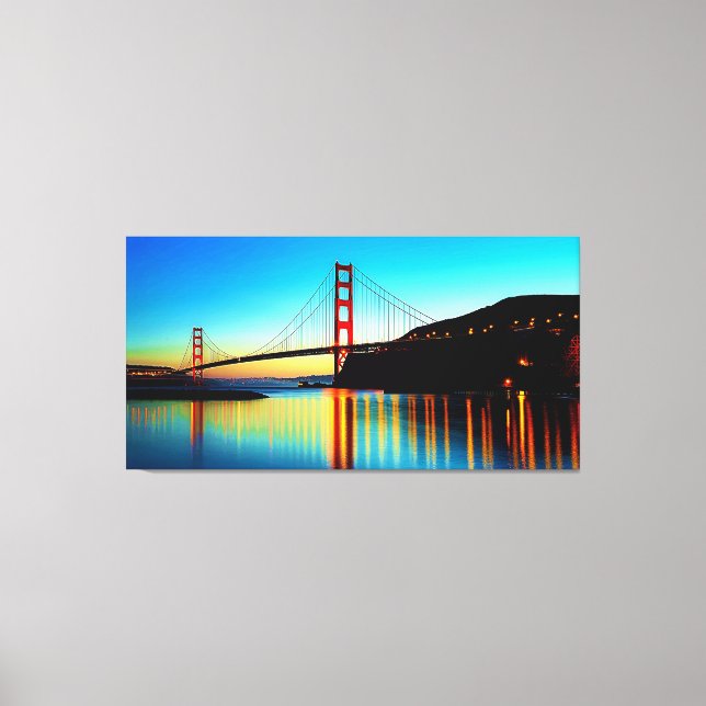 Golden Gate Bridge, San Francisco, CA At Sunset Canvas Print (Front)