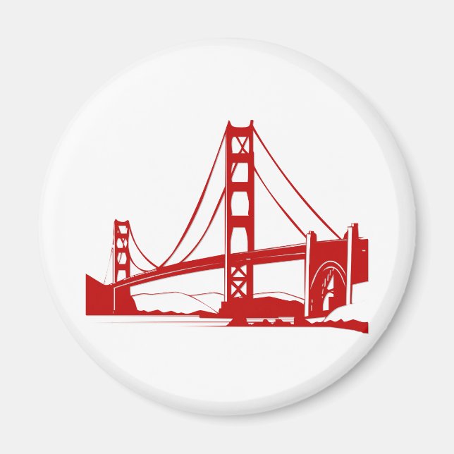 Golden Gate Bridge - San Francisco, CA Magnet (Front)