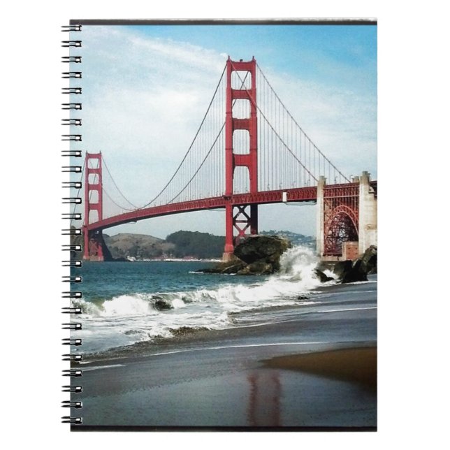 Golden Gate Bridge San Francisco CA Notebook (Front)