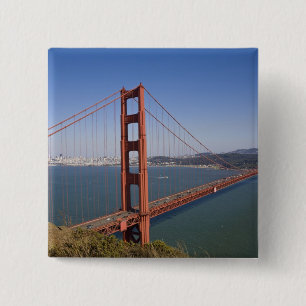 Golden Gate Bridge, San Francisco, California, 10 2 Inch Square Button