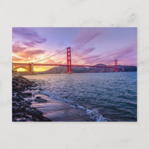 GOLDEN GATE BRIDGE, SAN FRANCISCO, CALIFORNIA POSTCARD