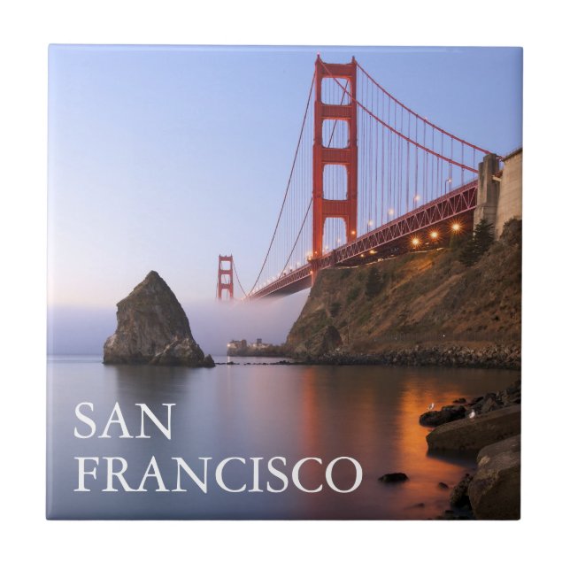 Golden Gate Bridge | San Francisco California Tile (Front)