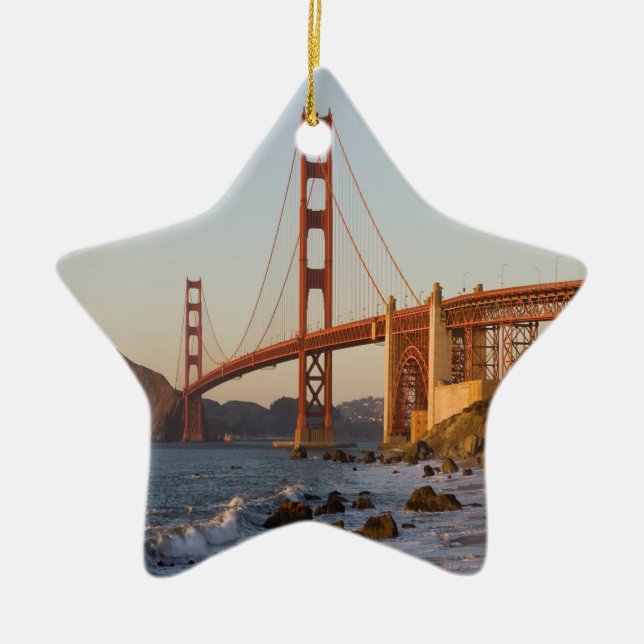 Golden Gate Bridge San Francisco Ceramic Ornament (Front)