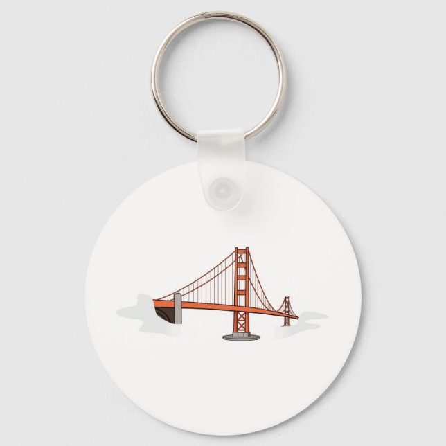 Golden Gate Bridge   San Francisco Destination Keychain (Front)