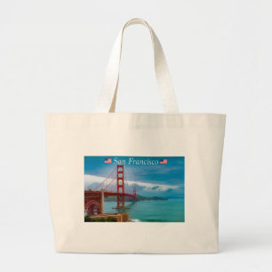 Golden Gate Bridge San Francisco Large Tote Bag
