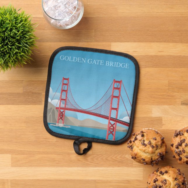 Golden Gate Bridge | San Francisco Pot Holder (Top Down)