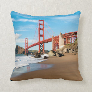 Golden Gate Bridge   San Francisco Throw Pillow
