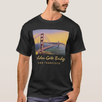 Golden Gate Bridge San Francisco Vintage Painting