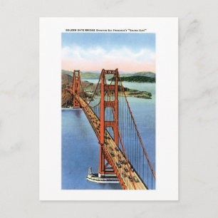 Golden Gate Bridge, SF, Ca Postcard
