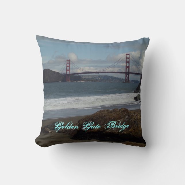 Golden Gate Bridge  Throw Pillow (Front)