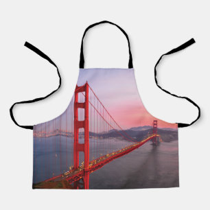 Golden gate bridge throw pillow apron