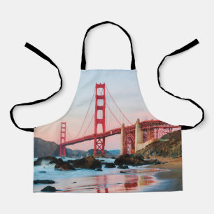 Golden gate bridge throw pillow apron