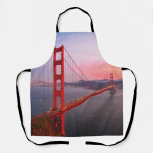 Golden gate bridge throw pillow apron