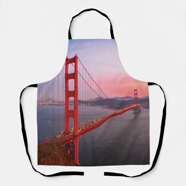 Golden gate bridge throw pillow apron (Front)