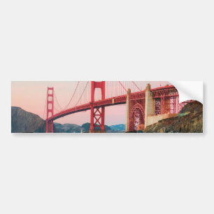 Golden gate bridge throw pillow bumper sticker
