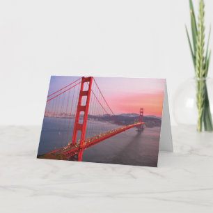 Golden gate bridge throw pillow card