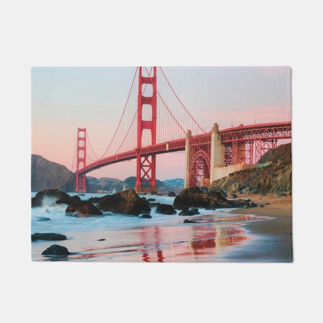 Golden gate bridge throw pillow doormat (Front)