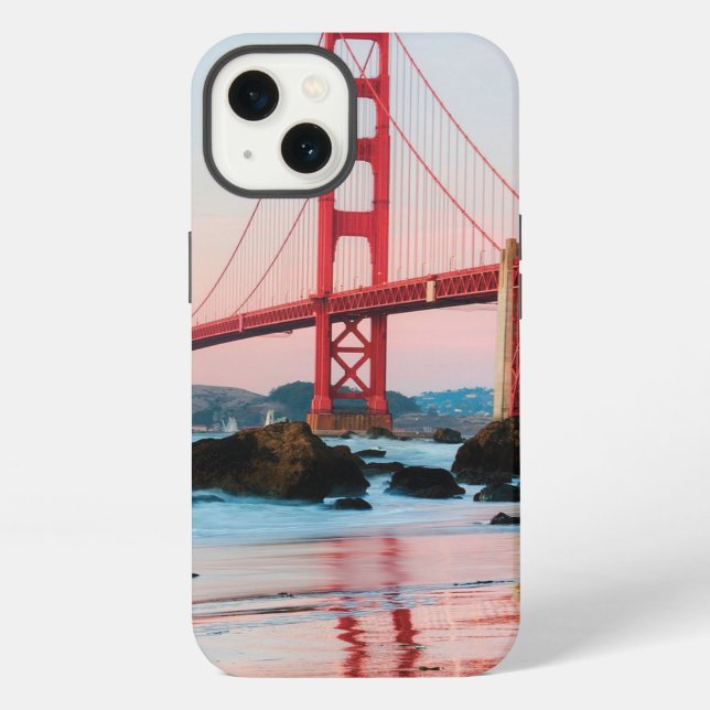 Golden gate bridge throw pillow iPhone case (Back)