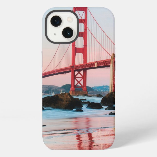 Golden gate bridge throw pillow iPhone case (Back)