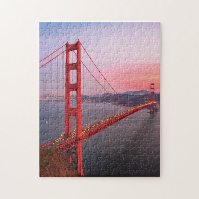 Golden gate bridge throw pillow jigsaw puzzle (Vertical)