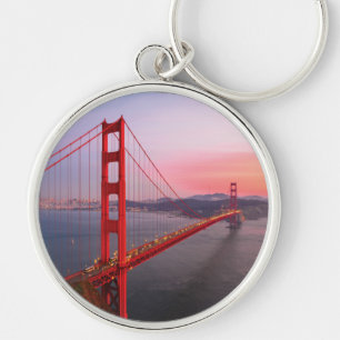 Golden gate bridge throw pillow keychain